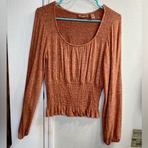 Willow Root Dusty Peach Long Sleeved Blouse